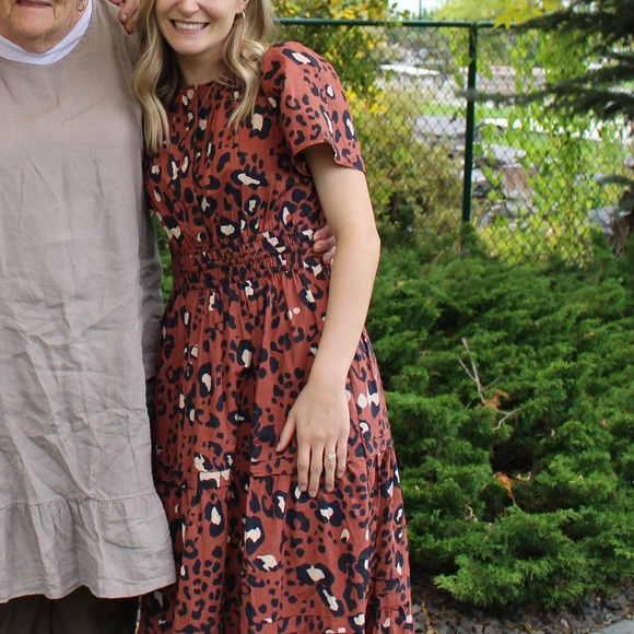 EUC Anthropologie Somerset dress in leopard print - Picture 4 of 5